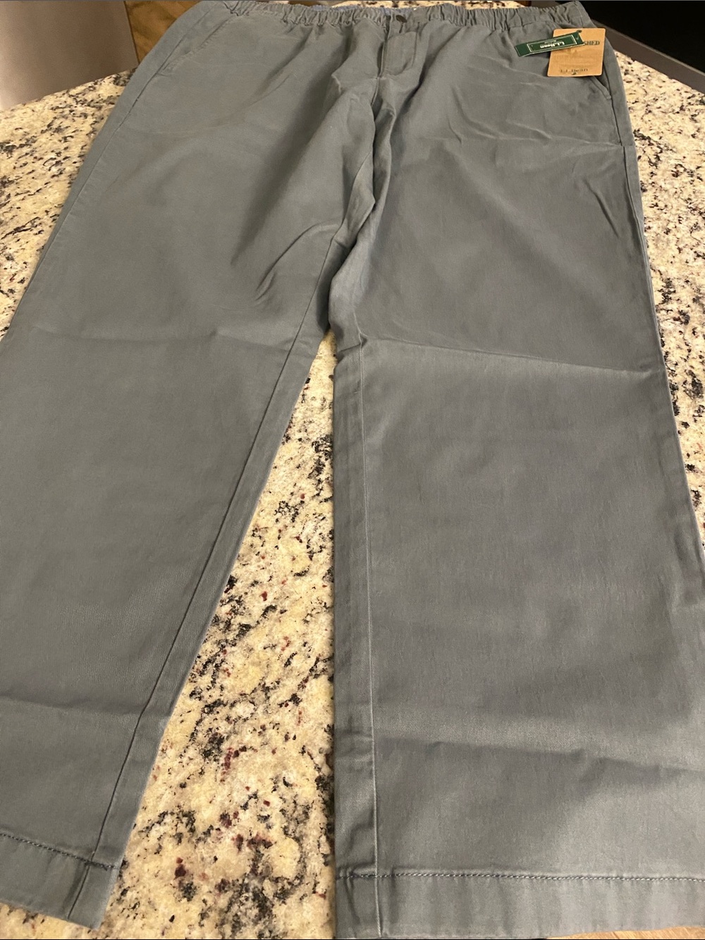 L.L. Bean Men's Light Gray Lake washed stretch Chino Pants (new with tags)
